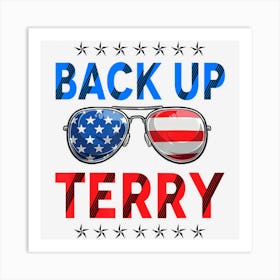 Limited Edition Back Up Terry American Flag Sunglasses Usa Art Print