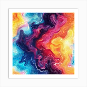 Abstract Aura (7) Art Print