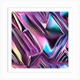 Abstract metallic colors Art Print