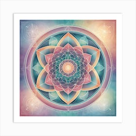 Psychedelic Mandala Art Print