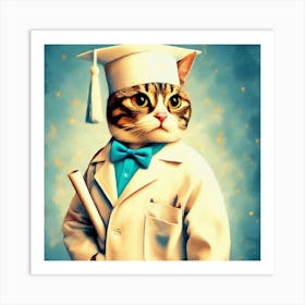 Doctor Cat 4 Art Print