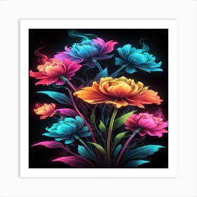 Colorful Flowers Art Print