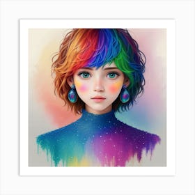 Rainbow Girl Art Print