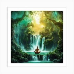 Meditation In The Forest 7 Art Print