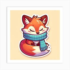 Winter Fox Art Print