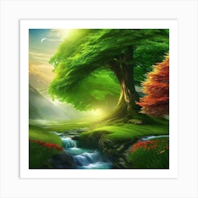 Tree In The Forest 13 Art Print