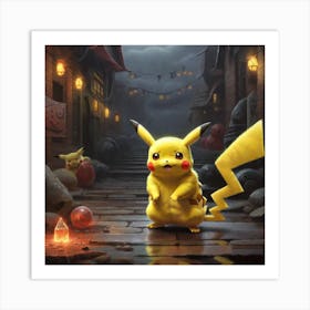 Pokemon Pikachu Art Print