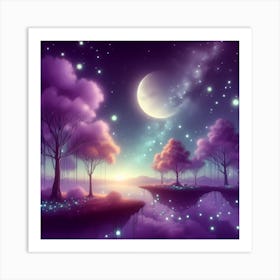 Night Sky With Stars Art Print