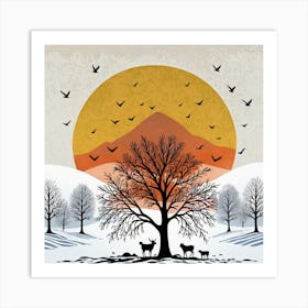 Winter Landscape Art Print