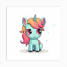 Cute Unicorn 426 Art Print