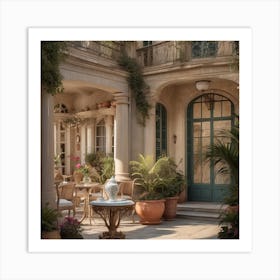 Courtyard Of A House Art Print