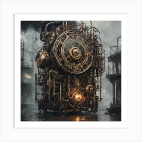 Steam Train Art Print