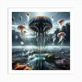 Farout Jellyfish 1 Art Print