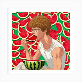 Napoleon dynamite Watermelon Art Print