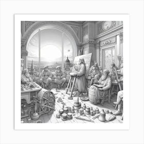 Painters' Workshop Art Print