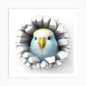 Bird In A Hole Art Print