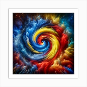 Colorful Spiral Art Art Print