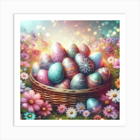 Eggs In A Basket Art Print