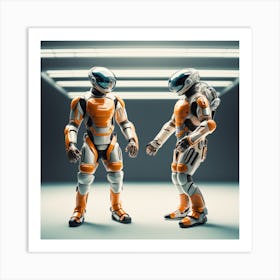 Futuristic Robots 41 Art Print