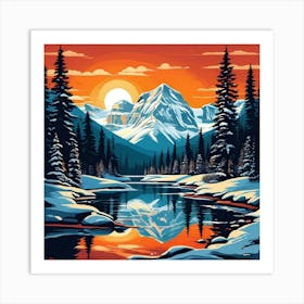 Banff In Winter Art Print