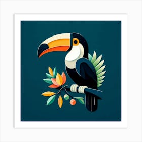 Minimalist, Toucan 2 Art Print