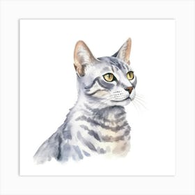 Egyptian Mau Cat Portrait 2 Art Print