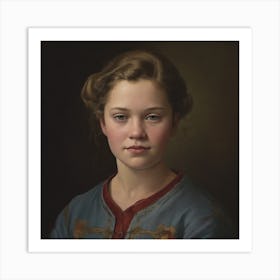 Portrait Of A Young Girl 1 Art Print