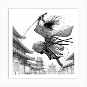 Samurai Art 24 Art Print