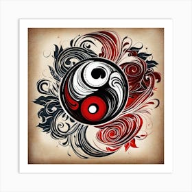 Yin Yang 7 Art Print