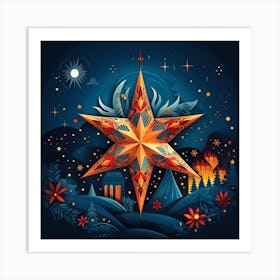 Christmas Star Art Print