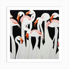 Flamingos 6 Art Print