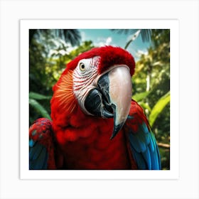 Red Macaw 2 Art Print