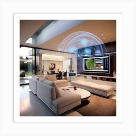 Modern Living Room Art Print