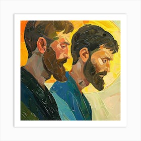 Two Men With Beards Art Print