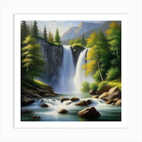 Waterfall 38 Art Print