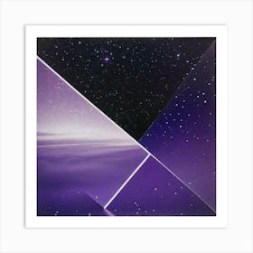 Purple night skies Art Print