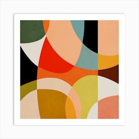 Rounded Pieces 3 Art Print