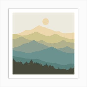 Mountain Landscape 1 Art Print