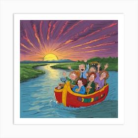 Day On The River Art Print