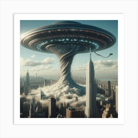 Alien Spaceship 1 Art Print