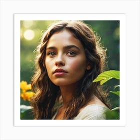 Portrait Of A Young Woman 7 Art Print