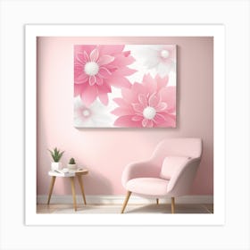 Pink Flowers Art Print