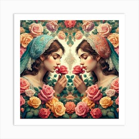 Roses And Roses Art Print