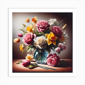 Flowers In A Vase 10 Art Print