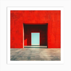 Red Door 3 Art Print