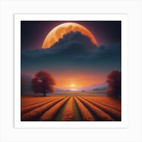 Harvest Moon Dreamscape 8 Art Print