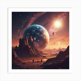 Space Landscape 10 Art Print