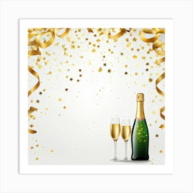 Champagne Background Art Print