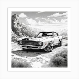 Ford Mustang 2 Art Print