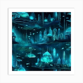 Futuristic City 2 Art Print